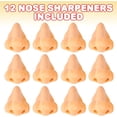thumbnail image 1 of chuxiongshijgx Sacapuntas de nariz ArtCreativity para niños (paquete de 12) Útiles escolares geniales para niños y niñas, regalos divertidos, obsequios de fiesta de cumpleaños para niños pequeños, pre, 1 of 5