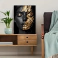thumbnail image 5 of Golden Leaf Face Decorative Painting/Canvas Art， Perfect for Living Room， Bedroom， Office， Hotel， Restaurant， Gallery， Studio， Spa， Salon Decoration， Stylish Wall Art, 5 of 8