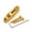 Golden, variant on 4 String Electric Bass Bridge Gold Plated String Through Body Design With Adjustable Brass Saddles For Enhances Easy Installation
