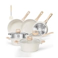 thumbnail image 2 of Bateria de Cocina Brandtrendy Granito Blanco Antiadherente 10 piezas Ollas, Sartenes, Vaporera y Tapas, 2 of 7