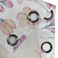 thumbnail image 4 of Ambesonne Floral Grommet Curtain, Simple Flowers Romance Print, 50"x84", Pink Pale Yellow and Blue, 4 of 5