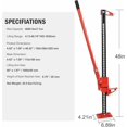 thumbnail image 2 of 3 T Farm Jack, 48 in Utility Farm Jack, 6600 LBS Capacity Ratcheting Off Road Utility Jack, Heavy-Duty Farm Jacks Foratv, Utv, SUV, Tractor, Truck, Universal Jacks, 2 of 6