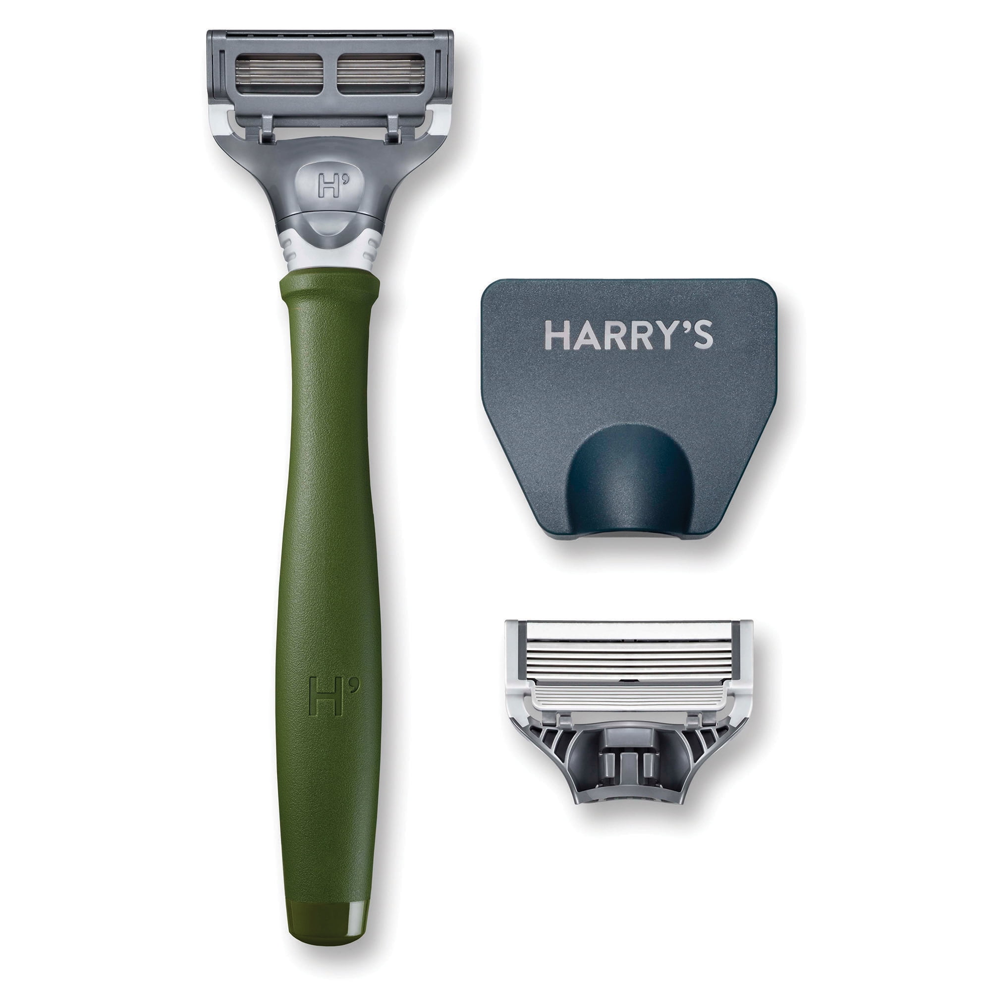 Harry’s Men’s Razor with 2ct Blade Cartridges Forest Green