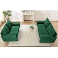 thumbnail image 4 of US Pride Furniture Villeda Velvet 2 PC Living Room Set Sofa & Loveseat Green, 4 of 8