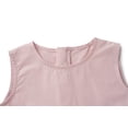thumbnail image 2 of Girls 2-Piece Outfit Eyelet Lace Sleeveless Tunic and Wide Leg Pants Set for Girls, Pink, Sizes 4-5 Years Old, 2 of 14