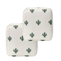 Holloyiver Sanitary Napkin Storage Bag, Portable Menstrual Pad Bag Tampons Collect Bags, Zipper Nursing Pad Holder Tampon Bag Sanitary Organizer for Women and Girls, 4.7"Lx4.7"Hx1.9"W