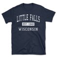 thumbnail image 1 of Little Falls Wisconsin Classic Established Men's Cotton T-Shirt, 1 of 1