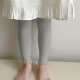 thumbnail image 4 of Teyfeniy Toddlers Girls Leggings Footless Cable Knit Ribbed Tights Cute Pants Basic Ankle Length Kids Thick Warm Soft Pants, 4 of 7