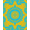 Yellow, Pattern 2, variant on ODIKA 2x3 Machine Washable Non-Slip Area Rug, Mystic Roundie Meditation Zen High Traffic Rug, Green, 705378