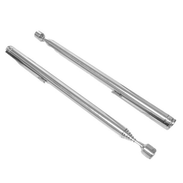 Portable Retractable Pickup Tool with Rod and Pen for Nuts and Bolts