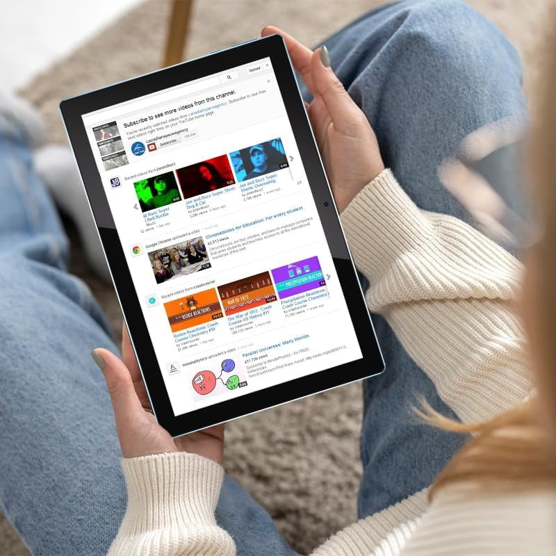 Newest Android 14 Tablet 10 inch, 8GB RAM 64GB ROM & 1TB Expandable Tablets, Quad-core 1.8Ghz Processer, 1280x800 IPS HD Touch Screen Tablet PC, 2.4G/5G Wifi6 BT 5.0, 8MP Dual Camera, 6000mAh Battery