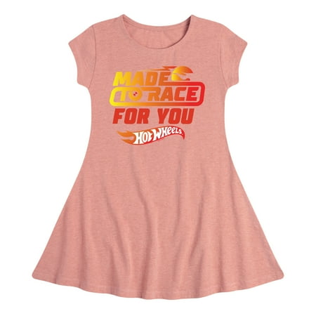 

Hot Wheels - Valentine s Made to Race - Toddler And Youth Girls Fit And Flare Dress