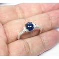 thumbnail image 4 of thejewelryart Sterling Silver 3.25 ct Blue Star Sapphire Ring Timeless Elegant Wedding Jewelry Stunning Star Effect Ring for Women Silver 8.5, 4 of 5