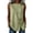 A253-Green, variant on Women's Sleeveless Round Neck Blouse Button Accent Drawstring Tie Pleated Front Casual Breathable Summer Daily Wear Tops