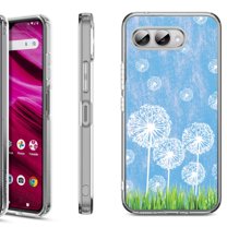 Shockproof Phone Case for T-Mobile Revvl 8, by OneToughShield - Dandelion Sky