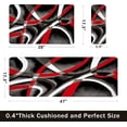 thumbnail image 2 of Kitchen Mats for Floor red kitchen rugs Modern Abstract Circle Anti Fatigue Kitchen Mats Waterproof Floor Mats Cushioned Non-Skid Standing Mats for Laundry, Office, Set of 2,17.3 x 28+17.3 x 47 Inch, 2 of 6