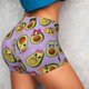 thumbnail image 4 of Balery Cartoon Avocados Pantalones cortos de entrenamiento estampados para mujer, sin costuras, ajustados, para gimnasio, yoga, correr, deportes, ejercicio activo, fitness.-XX-Large, 4 of 8
