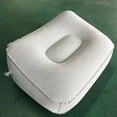 thumbnail image 3 of Billuyoard Reposapiés inflable almohada plegable flocado avión viaje pierna arriba relajante reposapiés plegable debajo del escritorio Conjuntos de muebles de dormitorio Gris, 3 of 6