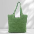 thumbnail image 4 of Bolsas de playa de verano Bolsa tejido de gran capacidad para mujer Bolsas casuales de moda (Verde) Likrtyny Para Estrenar, 4 of 6