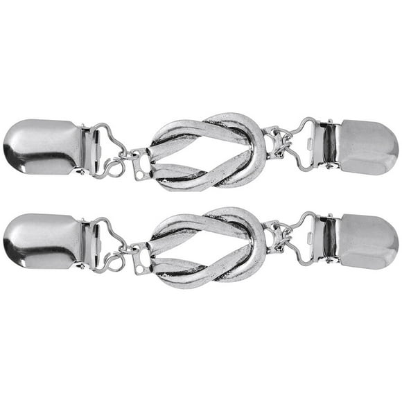 BRIGHTFUFU Clips de cárdigan vintage de 2 piezas clips de vestir antiguo bufanda de bufanda de chal premium