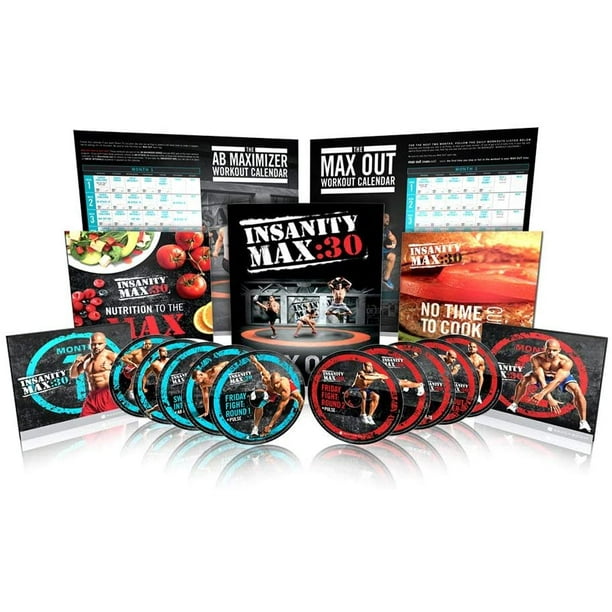Insanity Max 30 Minutes Shaun T DVD Videos,Exercise