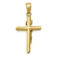 thumbnail image 4 of FB Jewels 14K Gold Polished 2-D Crucifix with Jesus on Cross Pendant, 4 of 4