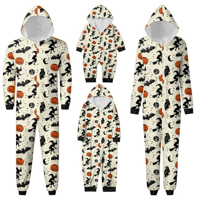 Christmas Family Pajamas Matching Sets Family-oriented Matching Family Outfits Magic Halloween Matching Pjs - Loungewear Sets for a Festive Season