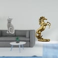 thumbnail image 2 of Figura de escritorio,Estatua de gato,linda estantería,escritorio,decoración del hogar,Estatua del caballo,Estatua de caballo de pie hecha a mano de resina de cafetería,Escultura de caballo, 2 of 8