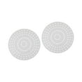 thumbnail image 3 of KLKCMS 2 Pcs Planches de Couronne Gabarits de Couronne Transparents 9.84 Pouces Cadre de Couronne Réutilisable Rond C, 3 of 9