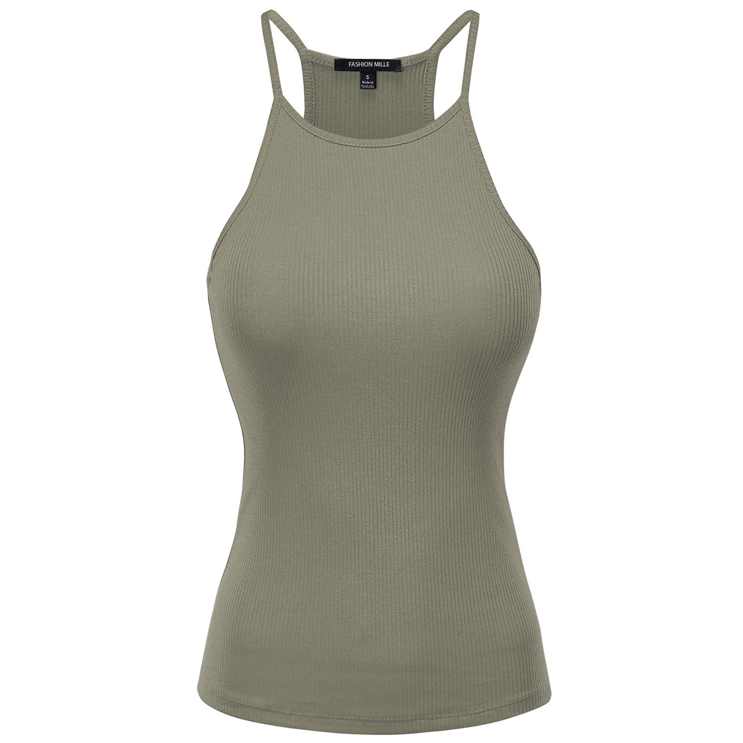 Women & Plus Seamless Triple Criss Cross Front Long Cami Tank Top