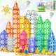 thumbnail image 1 of Set de construcción de castillos con azulejos magnéticos Soyee, 82 piezas, con muñecas de 3 a 8 años, 1 of 8