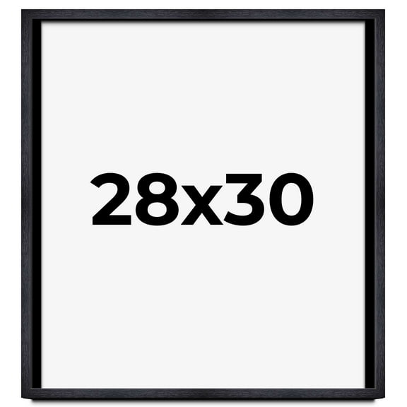 28x30 Shadow Box Frame Black | 1 Inches Deep Real Wood Farmhouse Shadowbox Display Frame | UV