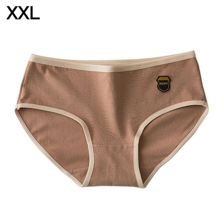 

DTOWER Women Elastic Cotton Briefs Girl Elastic Waist Breathable Panty Lingerie Moisture Wicking Underwear