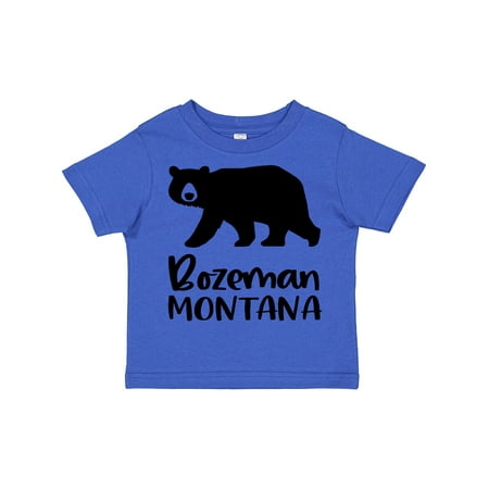 

Inktastic Bozeman Montana Black Bear Silhouette Gift Toddler Boy or Toddler Girl T-Shirt