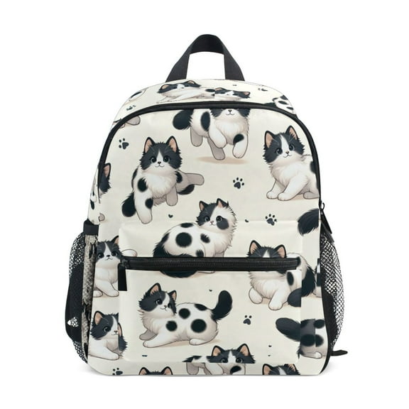 ALAZA Cute Cat Footprint School Backpack Small Bookbag Mini Bags