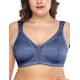 thumbnail image 1 of Bra Deyllo para mujer, cobertura total, talla grande 36DDD, azul oscuro, 1 of 7
