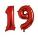 thumbnail image 3 of 2 globos de helio de 32 pulgadas, dorados, plateados, negros, azules y rojos, con números 16, 17, 18, 19, 20 y 21, suministros de decoración para fiestas de feliz cumpleaños, 3 of 5