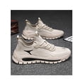 thumbnail image 4 of Frontwalk Mens Athletic Shoes Breathable Sneakers Mesh Work Shoe Sport Comfort Trainers Men's Lace Up Casual Sneaker Beige 7.5, 4 of 9