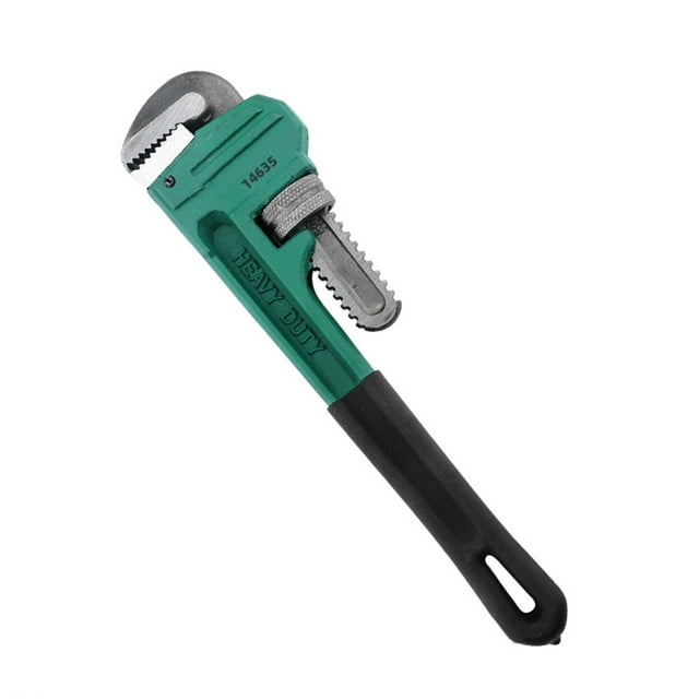 Clé à Tuyau Robuste 10 Pouces Acier au Carbone Clé de Plomberie Réglable Outils pour la Maison