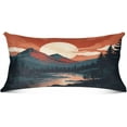 thumbnail image 2 of Beautiful Sunset Peaks Plush Pillow Case, Zippered Bed Pillow Pillowcases, Super Soft and Cozy Pillowcase Covers for Sleep Decor Giftsation - Queen Size 20x30in, 2 of 7