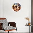 thumbnail image 2 of 10 Inch Wall Clock Battery Operated Square Clock for Office, Kitchen, Outdoor, Living Room, Herd Of Horses Galloped In The Desert, 2 of 7