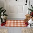 thumbnail image 5 of Christmas Checkered Rug Washable Front Door Mat Hand Woven Cotton Outdoor Rug Small Rug For Front Porch Kitchen Entryway Patio Bathroom, 5 of 9