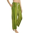 thumbnail image 2 of Daiia Green Bamboo Fence Women's Sleep Pant with Pockets and Drawstring,Pajama Pants-Large, 2 of 9