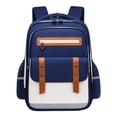 thumbnail image 2 of CUZIBR Backpack For Boys Middle High Students Lightweight Large Capacity Double Shoulder Multi Compartment Color Block Daypack Fashionable Back To School Book Bag, 2 of 9