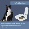 thumbnail image 6 of TRIXIE TX2 Automatic Food Dispenser, Two Timers and Bowls, 48 Hr Timer, Battery Operated, Gray, 6 of 7
