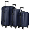thumbnail image 3 of Topcobe 3Pcs Traveling Luggage, Luggage Set, 20"+24"+28" Portable Large Capacity Luggage Bags for Travel, Rolling Traveling Storage Suitcase with Wheels, Navy Blue, 3 of 3