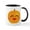 White/Black Inside, variant on CafePress - Pumpkin W David Kawaii Face - 11 oz Ceramic Mug - Novelty Coffee Tea Cup