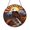 Acrylic 3.5 Inch, variant on Rustic Blue Eagle Round Window Hanging Stained Glass Suncatcher, Strong Nature Art Gift