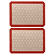 thumbnail image 3 of 2 alfombrillas de silicona para hornear macarrones, para moldes para hornear, para hacer macarrones, pasteles y galletas, antiadherentes de calidad profesional, 3 of 8