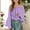 Purple, variant on Adeawade Tops For Girls Long Sleeve Tee Solid Colored Shirts Round Neck One Shoulder Top Classic Wear 11 Years Purple